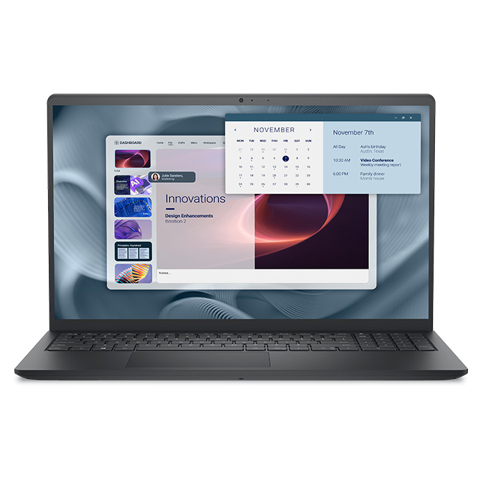 لابتوب ديل برو 15 PV15250 – معالج إنتل كور 3-100U – رام 8 جيجابايت – هارد 512 جيجابايت SSD – شاشة 15.6 بوصة FHD – بدون نظام تشغيل – أسود