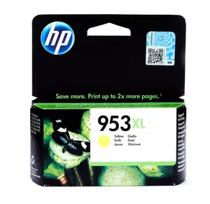 خرطوشة حبر اتش بي 953XL أصفر أصلية عالية الإنتاجية HP 953XL Yellow