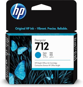 خرطوشة حبر اتش بي 712 أزرق أصلية HP 712 Cyan 29ml