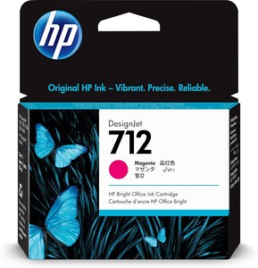 خرطوشة حبر اتش بي 712 أرجواني أصلية HP 712 Magenta 29ml