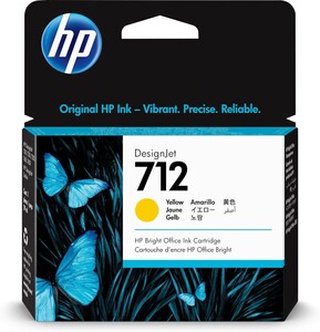 خرطوشة حبر اتش بي 712 أصفر أصلية HP 712 Yellow 29ml