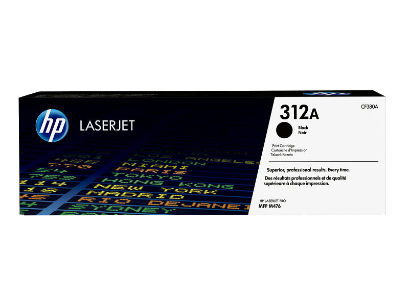 HP 312A Black Original LaserJet Toner Cartridge - CF380A
